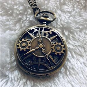 Vintage steampunk Quartz Pocket Watch